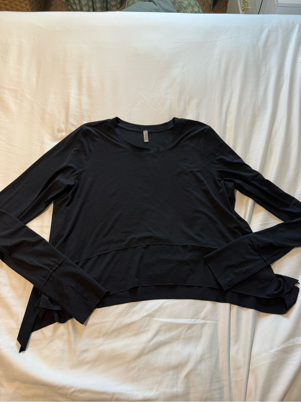 Free People Movement Black Women’s Long-Sleeve Top Size Large
